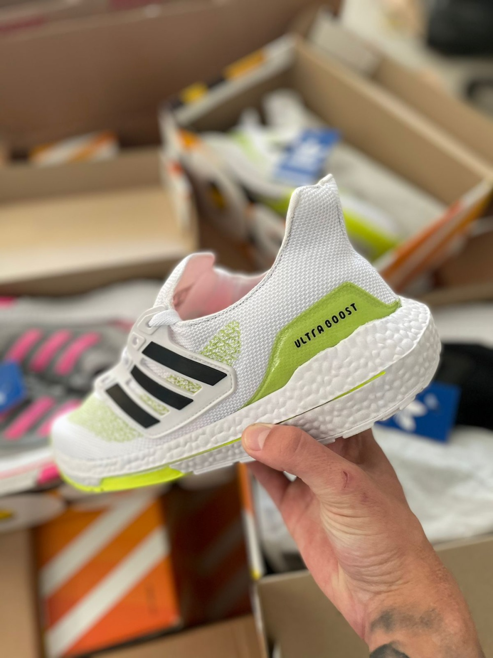 Adidas Ultraboost 21 Branco/verde